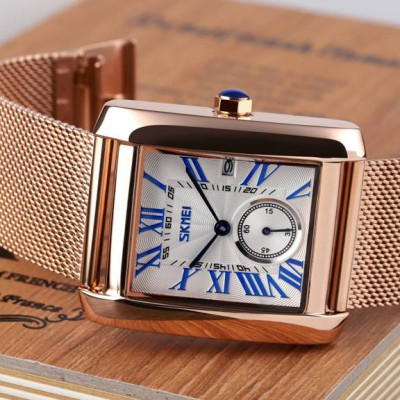 Skmei 9191RGSIBU Rose Gold-Silver-Blue