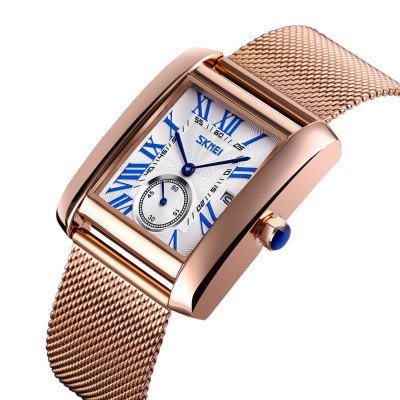 Skmei 9191RGSIBU Rose Gold-Silver-Blue