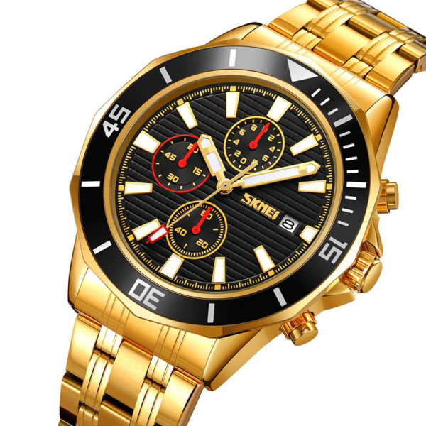 Чоловічий годинник Skmei 9335GDBK Gold-Black фото 3