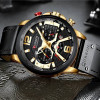 Мужские часы Curren 8329 Black-Gold фото 3