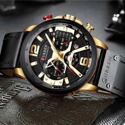 Curren 8329 Black-Gold