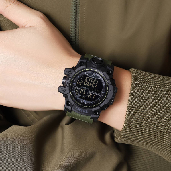 Чоловічий годинник Skmei 2245AG Army Green фото 6