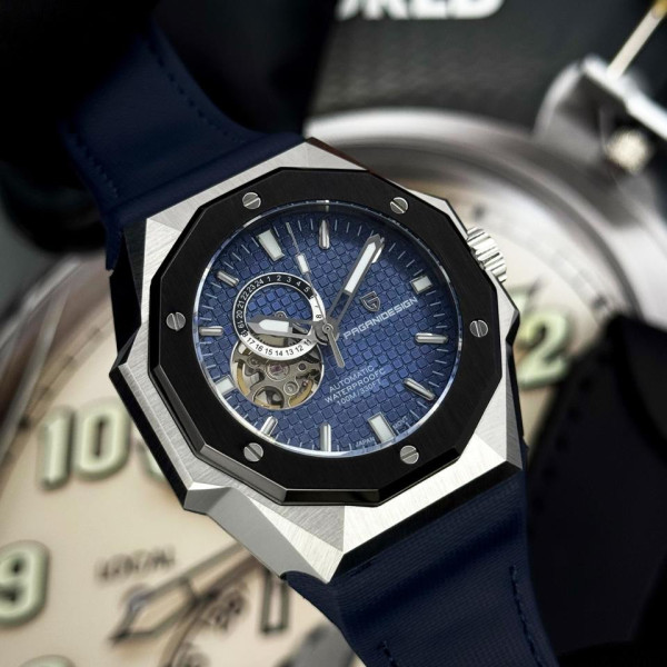 Мужские часы Pagani Design PD-YS010 Silver-Blue фото 8