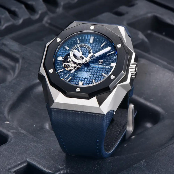 Мужские часы Pagani Design PD-YS010 Silver-Blue фото 3