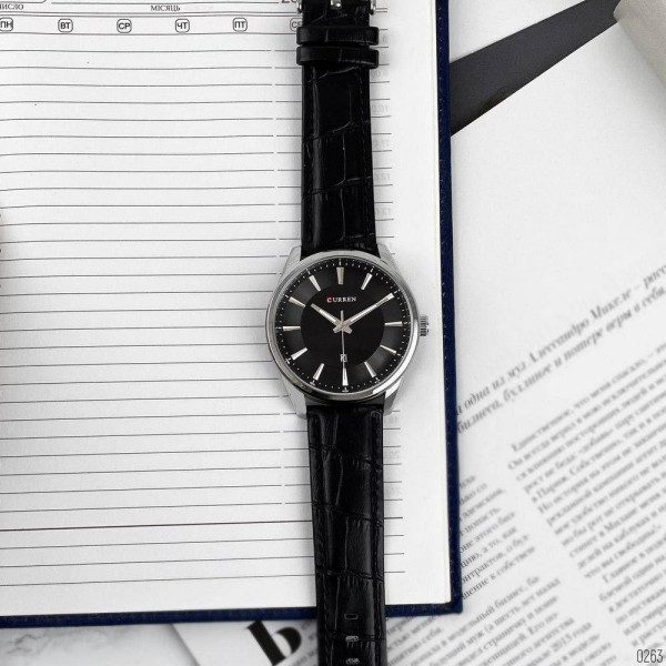 Мужские часы Curren 8365 Silver-Black фото 3