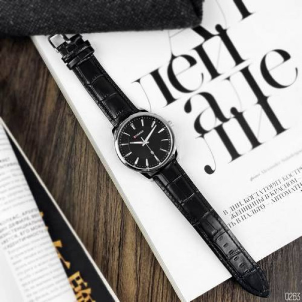 Мужские часы Curren 8365 Silver-Black фото 8