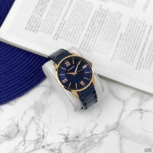Мужские часы Curren 8383 Blue-Gold фото 4