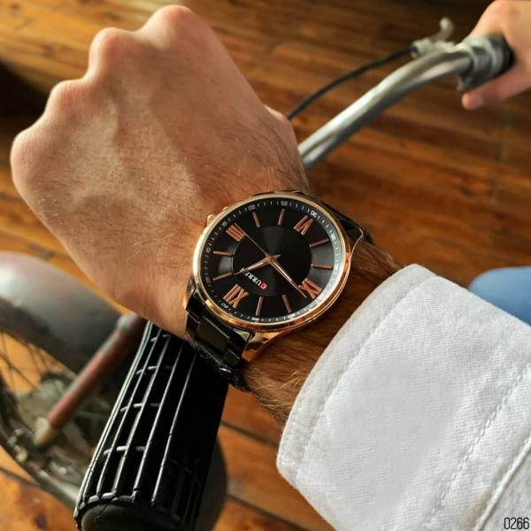 Мужские часы Curren 8383 Black-Gold фото 8