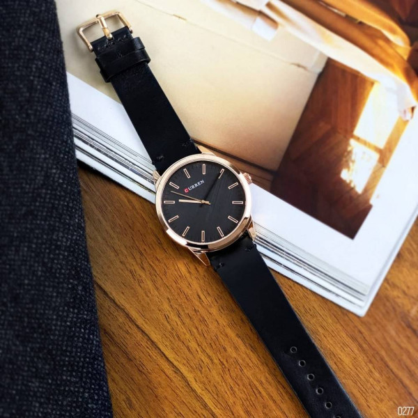 Мужские часы Curren 8386 Black-Gold-Gray фото 4