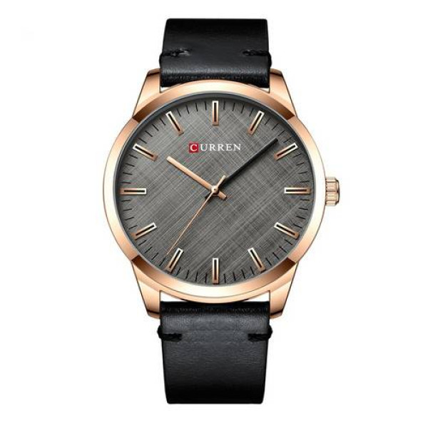 Чоловічий годинник Curren 8386 Black-Gold-Gray фото 1