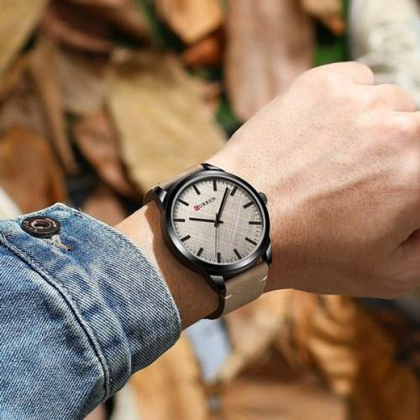 Мужские часы Curren 8386 Light Brown-Grey фото 3