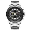 Чоловічий годинник Curren 8334 Silver-Black фото 2