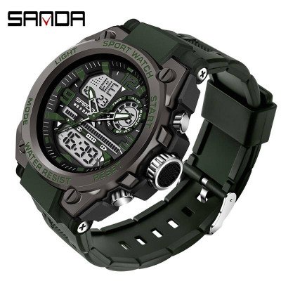 Sanda 6024 Black-Military Wristband