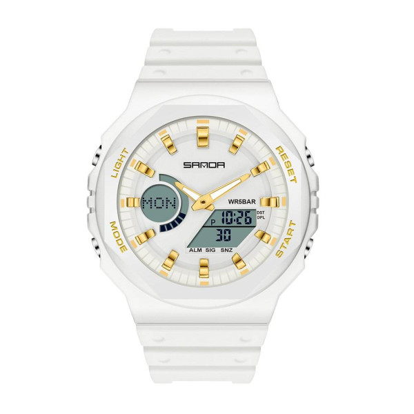 Мужские часы Sanda 6016 White-Gold фото 1