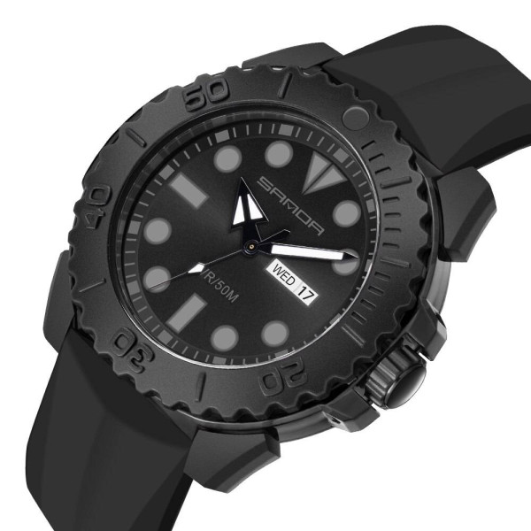 Чоловічий годинник Sanda 3118 All Black фото 1