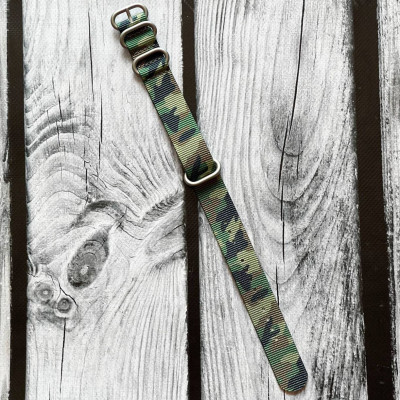 Ремешок Nato Camo Woodland 20 мм