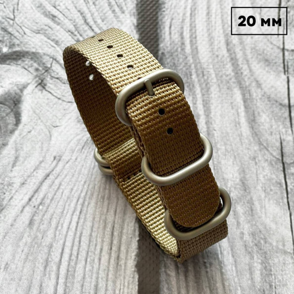 Ремешок Nato Khaki 20 мм фото 1