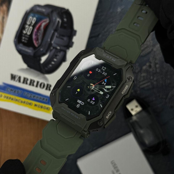 Смарт часы Modfit Warrior Army Green фото 15