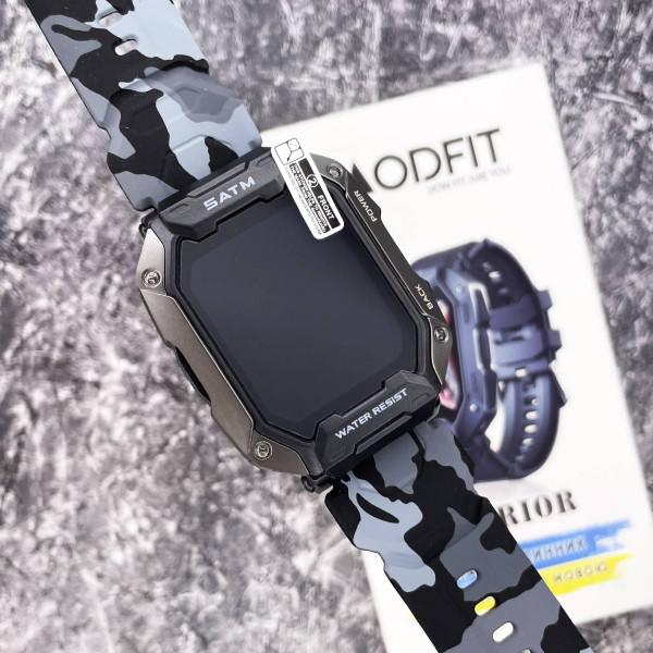 Смарт часы Modfit Warrior All Black Camo Band фото 15