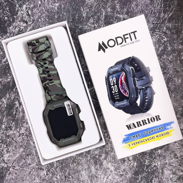 Смарт часы Modfit Warrior Army Green Camo Band фото 14
