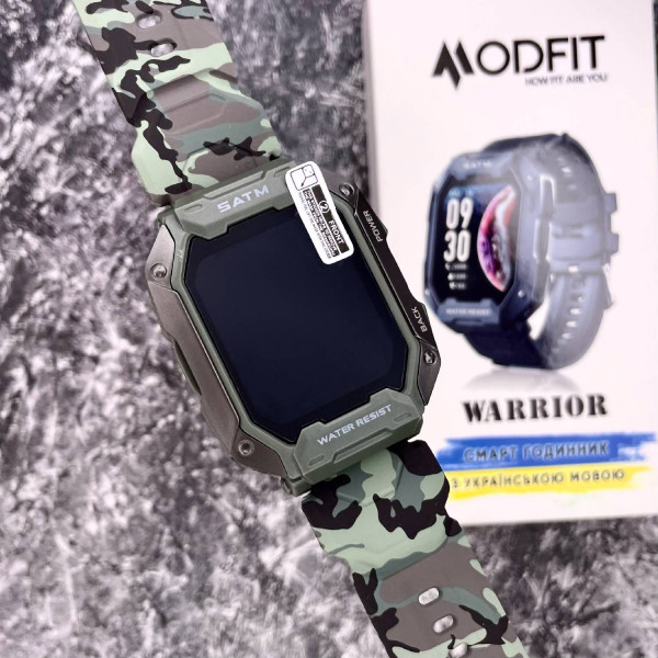 Смарт часы Modfit Warrior Army Green Camo Band фото 15