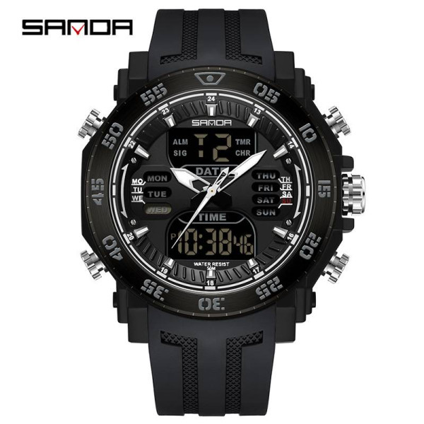 Мужские часы Sanda 6029 All Black фото 1