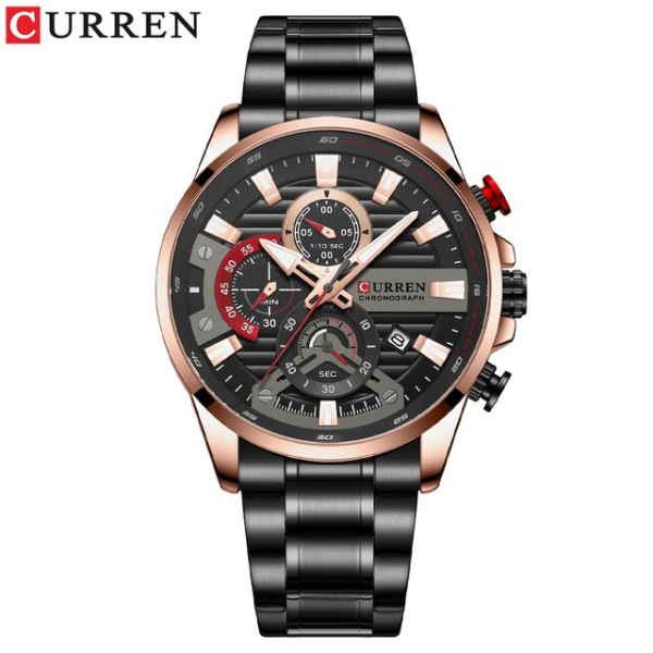 Мужские часы Curren 8415 Black-Gold фото 1