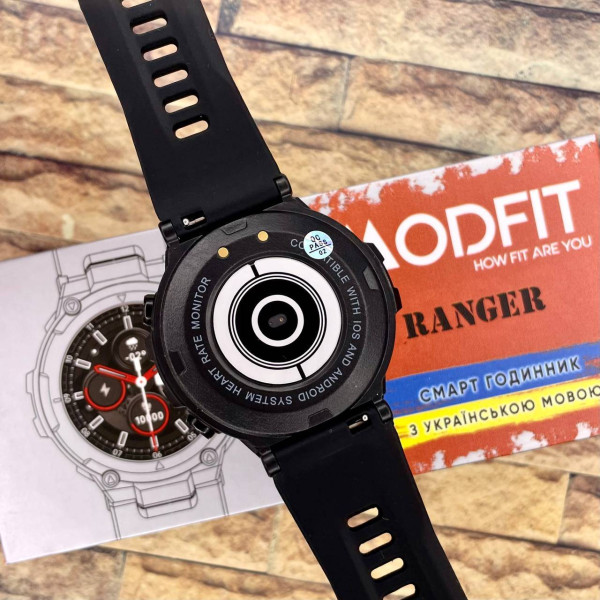 Смарт часы Modfit Ranger All Black 36 мм. фото 23