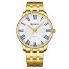 Чоловічий годинник Curren 8422 Gold-White фото 2