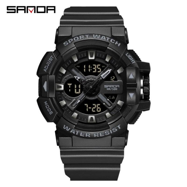 Мужские часы Sanda 3128 All Black фото 1