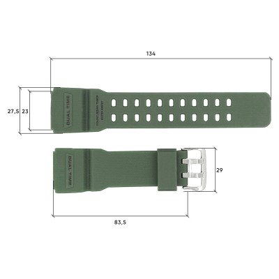 Ремінець для Skmei 1356/1358/1680AG Army Green