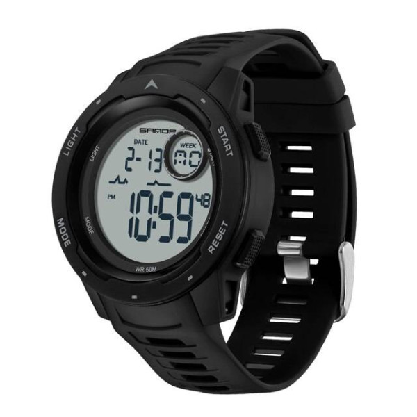 Чоловічий годинник Sanda 2125 Black-White фото 1