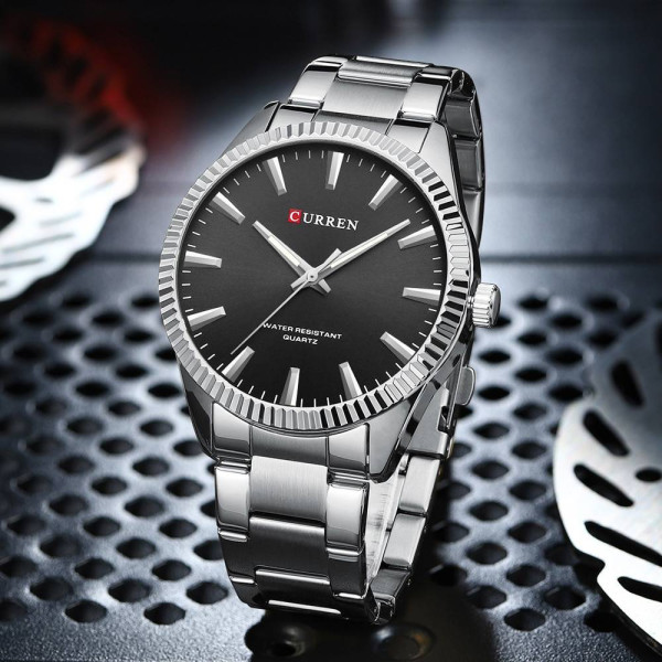 Мужские часы Curren 8425 Silver-Black фото 3