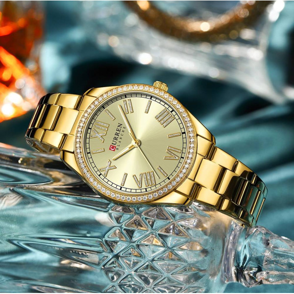 Жіночі годинники Curren 9088 Gold-Gold фото 3