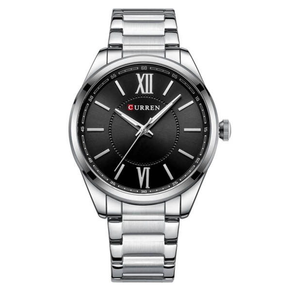 Мужские часы Curren 8423 Silver-Black фото 1