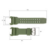 Ремінець для годинника Skmei 1343AG Army Green фото 4