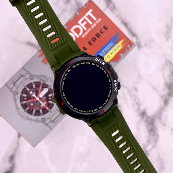 Смарт часы Modfit Delta Force Army Green 36 мм. фото 23