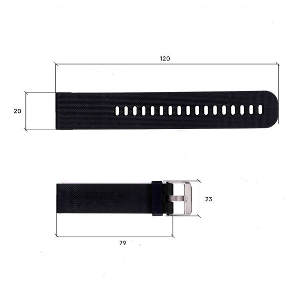 Ремінець для годинника Skmei 1893BKBK Black-Black фото 4