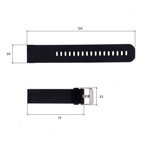 Ремінець для годинника Skmei 1893BKBK Black-Black фото 4