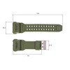 Ремінець для годинника Skmei 1968AG Army Green фото 4