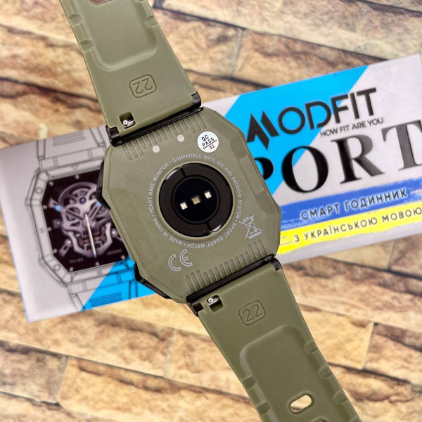 Розумний годинник Modfit Shockwave Army Green фото 13
