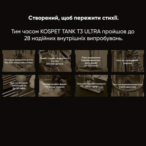 Тактические Умные Часы с Компасом Kospet TANK T3 ULTRA Silver + GPS, Спортивные Режимы, Водозащита, Звонки фото 12