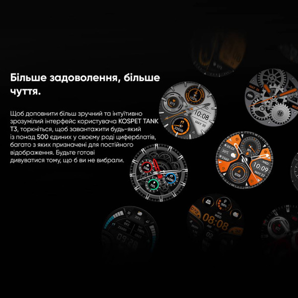 Спортивные Умные Часы Kospet TANK T3 Silver + Спортивные Режимы, Водозащита, Звонки фото 22
