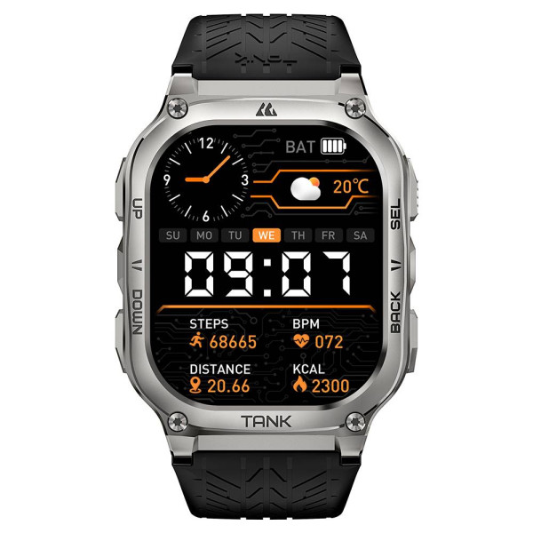 Спортивные Умные Часы Kospet TANK M3 Silver + Спортивные Режимы, Водозащита, Звонки фото 3