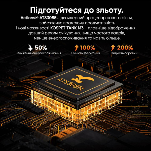 Спортивний Розумний Годинник Kospet TANK M3 Black + Спортивні Режими, Водозахист, Дзвінки фото 10