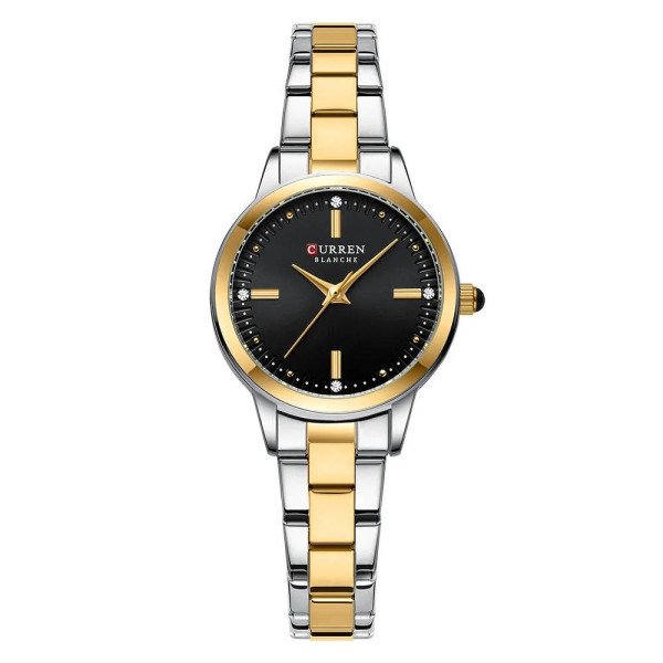 Женские часы Curren 9094 Silver-Gold-Black фото 1