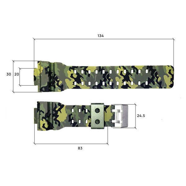 Ремінець для годинника Skmei 1688CMGN Camo Green фото 4
