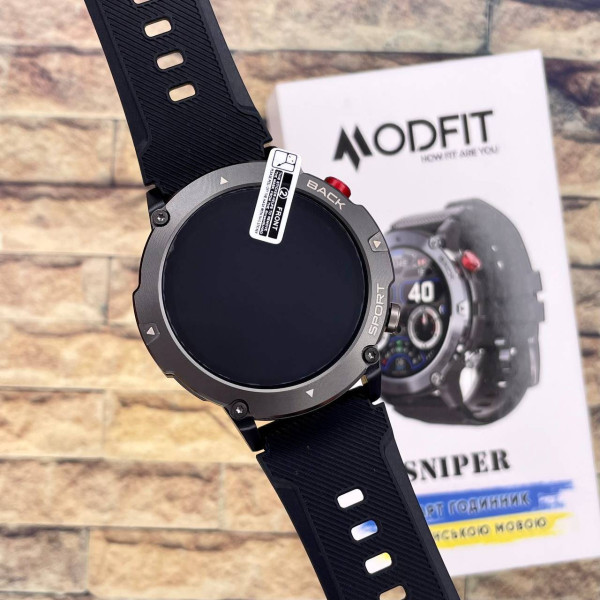 Смарт часы Modfit Sniper All Black 36 мм. фото 22
