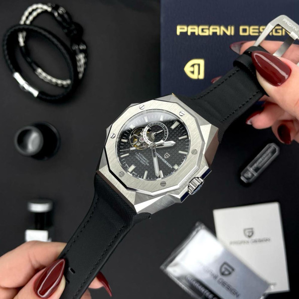 Мужские часы Pagani Design PD-YS010 Silver-Black фото 4