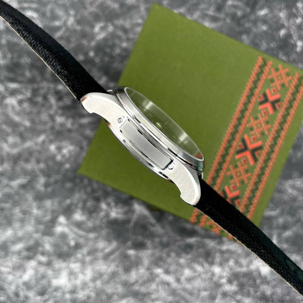 Патриотические наручные часы Awarder Embroidery Silver-Army Green Black Battery 10ATM фото 9